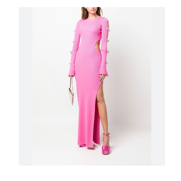 Mach and mach crystal bow maxi dress - Picture 1 of 7